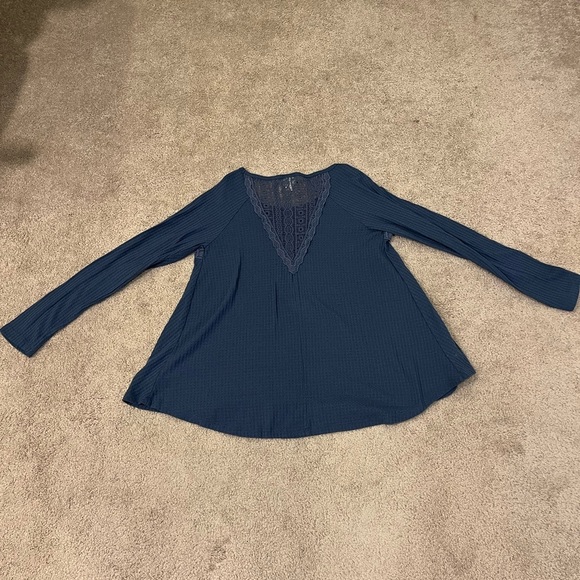 Mossimo Supply Co. Long Sleeve Waffle Knit Top - Picture 6 of 6